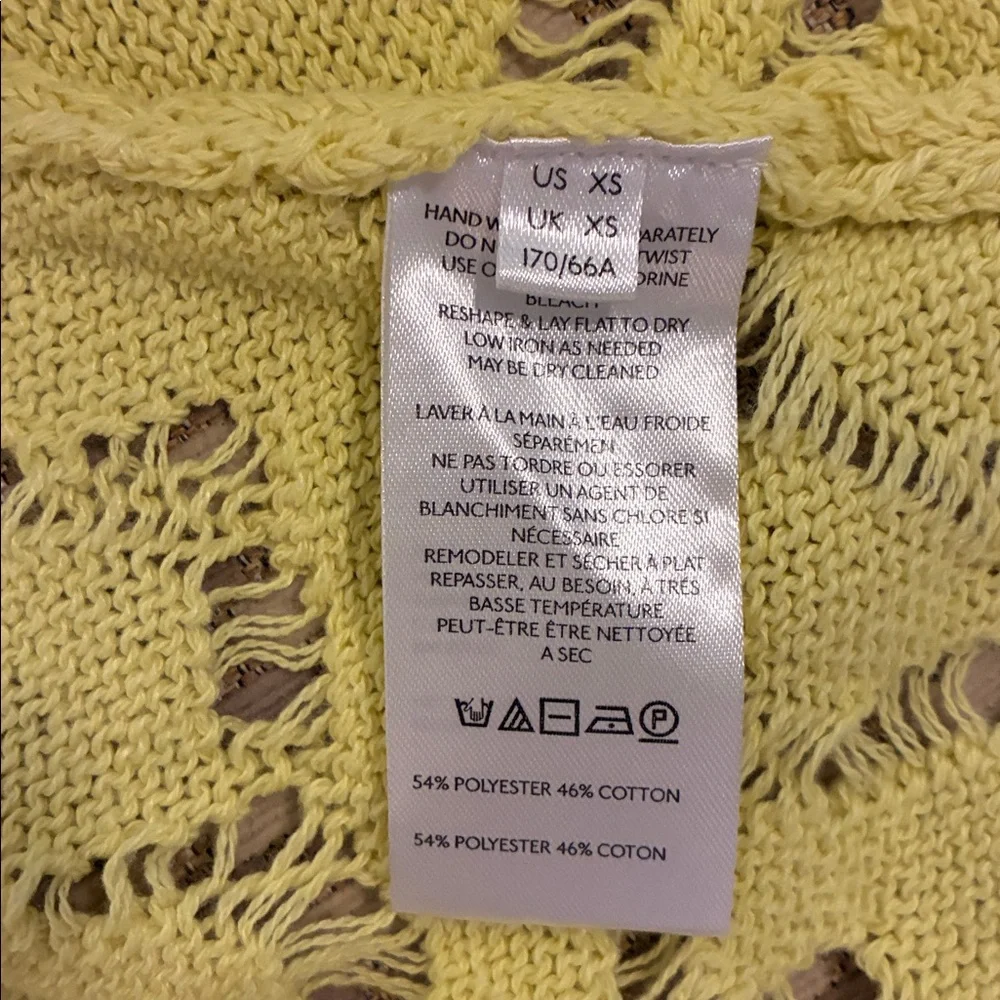 Free People YELLOW Crochet Maxi Swim Coverup - Picture 7 of 7